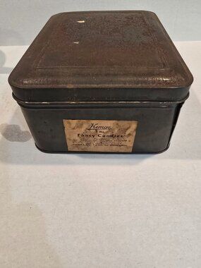 Tin Kemya Fancy Candies 5 lb West Germany 9"x 6.75" x 4" Vintage